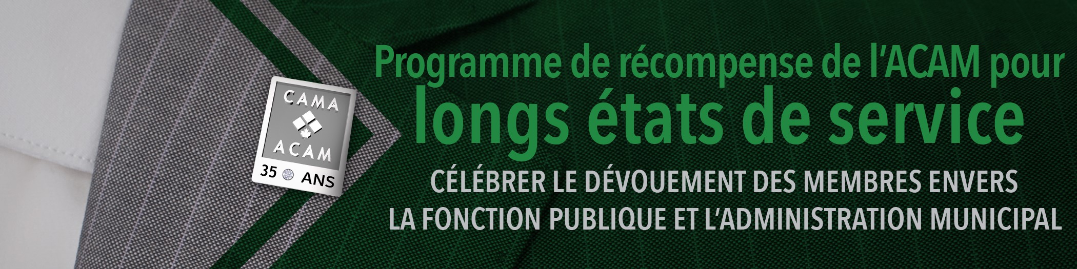 Long Service Award Banner French