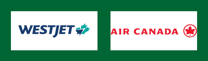 Air Canada and WestJet Logo